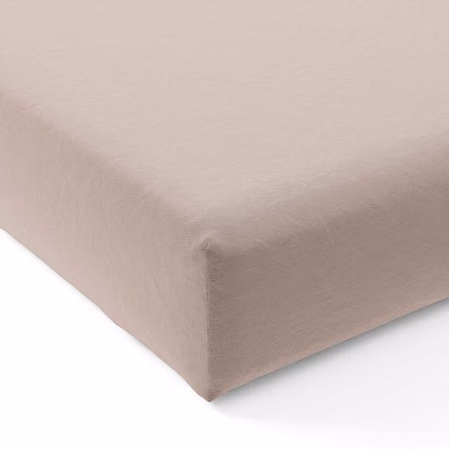 Bedeck of Belfast 200 Thread Count Cotton Percale Super Kingsize Fitted Sheet, Pink, W: 200 cm x L: 200 cm