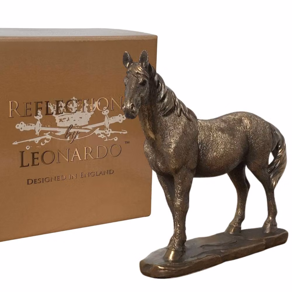 Leonardo Reflections Bronze Animal Crackers Horse Figurine Metal Tabletop Collectable – 4