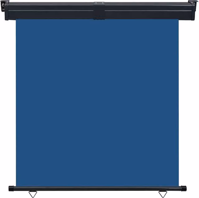 Berkfield Home Blue Balcony Side Awning with Manual Pull, W: 165 cm, H: 250 cm