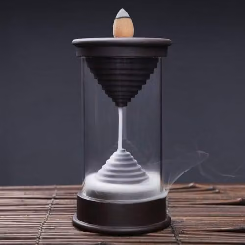 KDMD Unity Tube Backflow Incense Burner in Black – 2