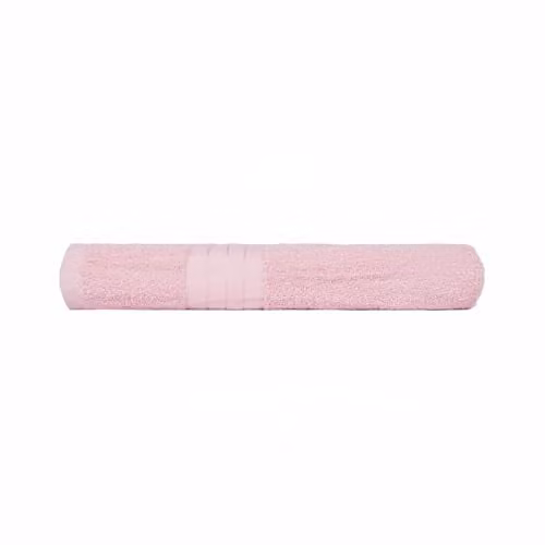OHS Luxury 100% Cotton Terry Bath Sheet in Pink, W/D/H: 90 x 150 cm – 1