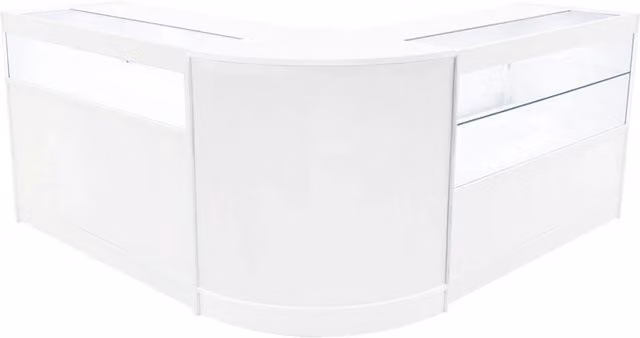 Monstershop Adonis LED Shop Counter Set B1200, C1200 & CM60 in White