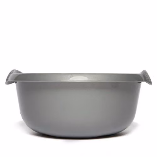 Wham Silver Round Plastic Washing Up Bowl, Diameter: 28 cm