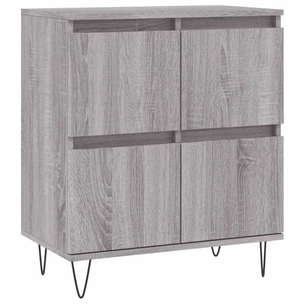 Berkfield Home 3-Piece Sideboard Set in Grey Sonoma Engineered Wood, W/D/H: 180 x 35 x 70 cm – 4