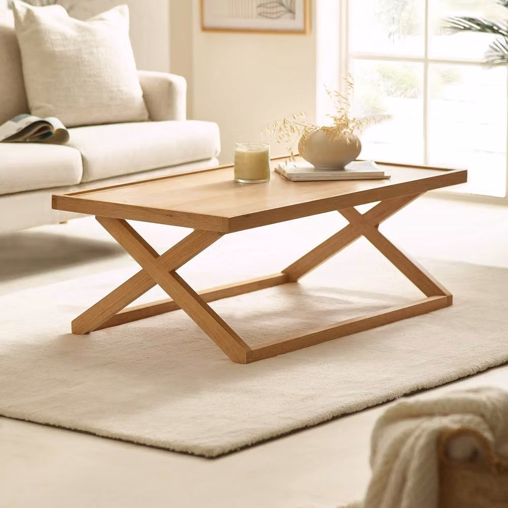 Cheshire Glenrothes Modern Rectangular Coffee Table in Brown Wood Effect, Width: 110 cm – 2