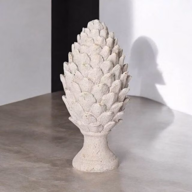 Minster White Floral Tabletop Flower Decoration Ornament, W: 14 cm, D: 14 cm, H: 30 cm