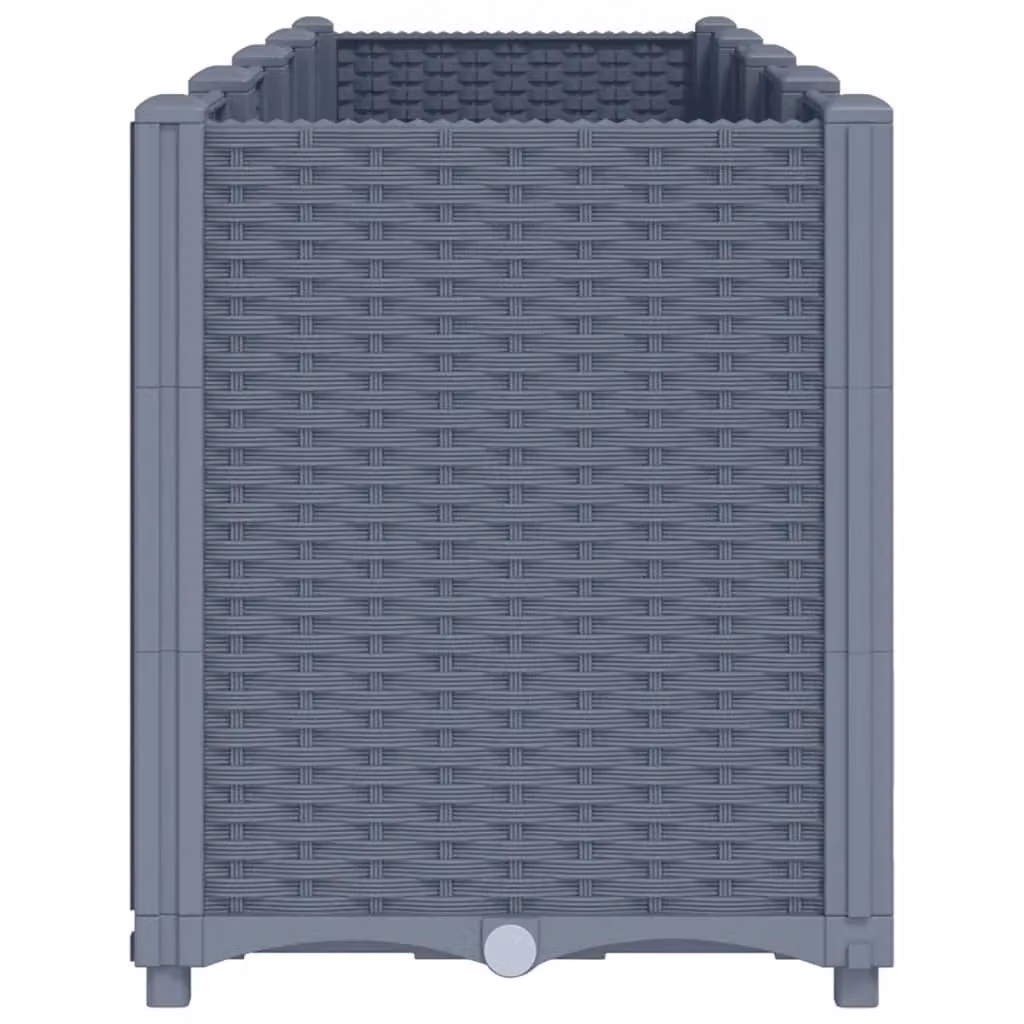 Berkfield Home Garden Planter in Blue and Grey, W/D/H: 160 x 40 x 53 cm – 3