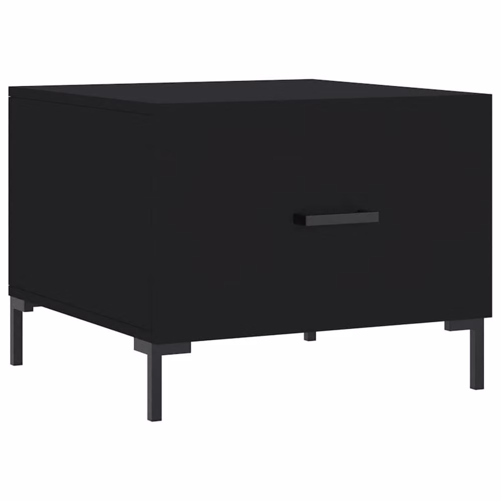 Berkfield Home Modern Black Square Coffee Table, W/D/H: 50 x 50 x 40 cm – 3