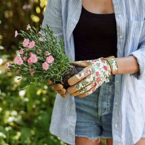 Kent & Stowe Ladies Premium Comfort Gardening Gloves in Multicolour, Size Small – 4
