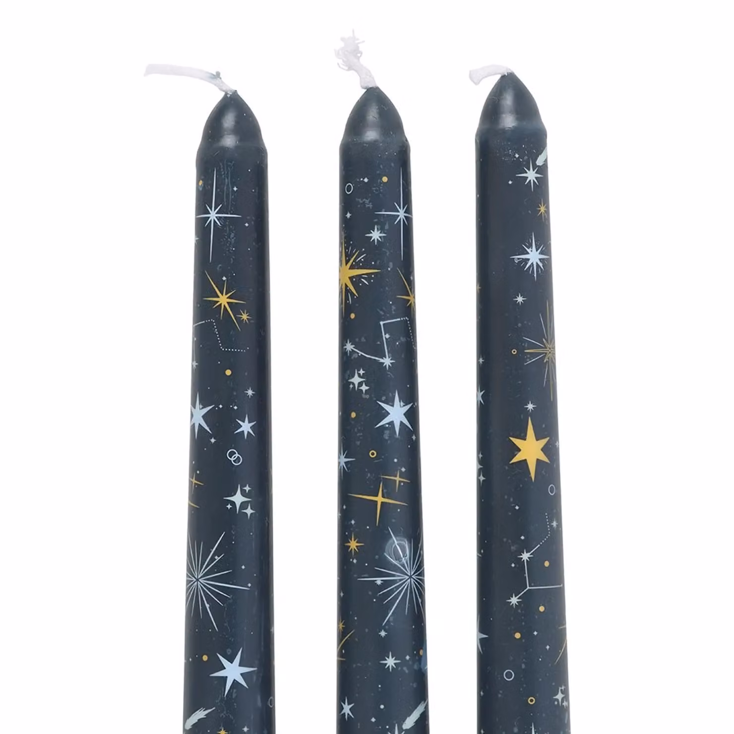 Something Different Starry Night Taper Candles, Pack of 3, Dark Blue – 2
