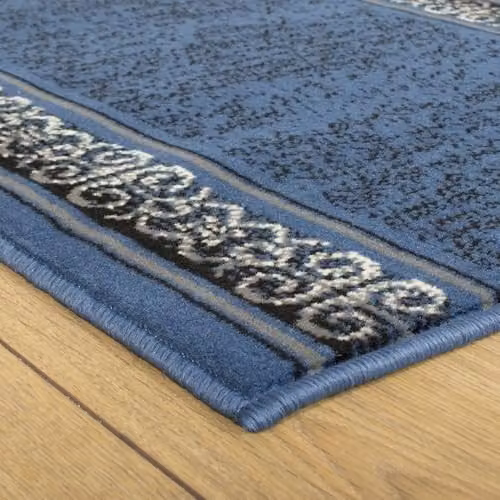 runrug Ethnic Tribal Hallway Runner Rug in Blue, W: 60 cm, L: 300 cm – 3