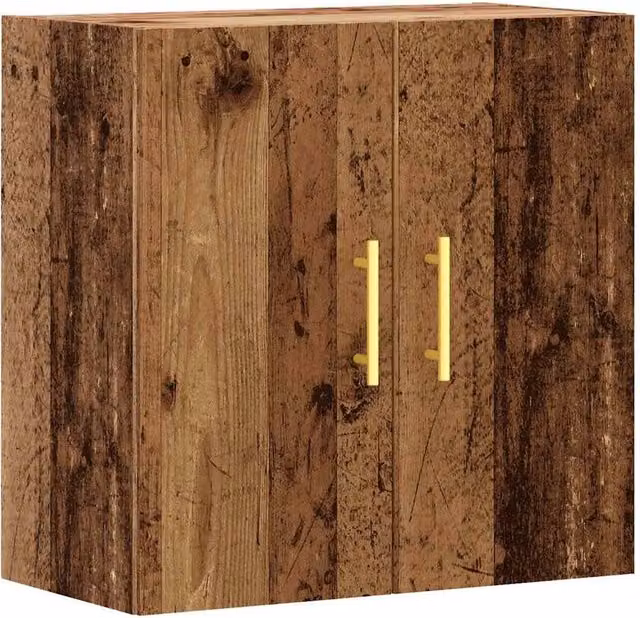 Berkfield Home Wall Mounted Cabinet in Old Wood Brown, W/D/H: 60 x 31 x 60 cm – 1