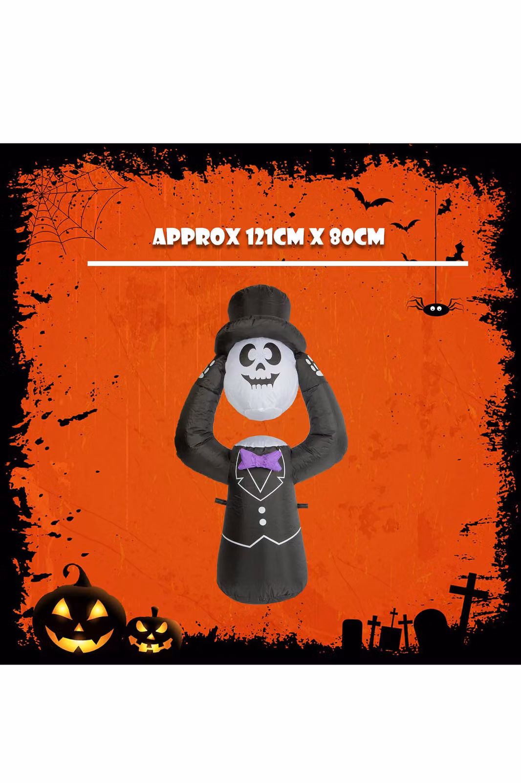 VFM e-Store Halloween Inflatable Undertaker Ghost Decoration in Black – 2