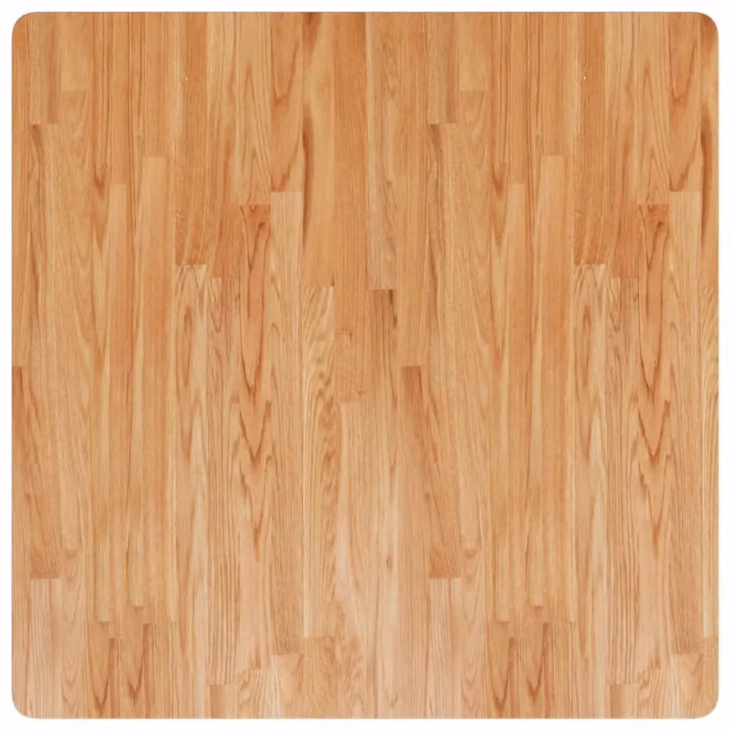 Berkfield Home Square Table Top in Light Brown Treated Solid Oak, W/D/H: 90 x 90 x 4 cm – 2