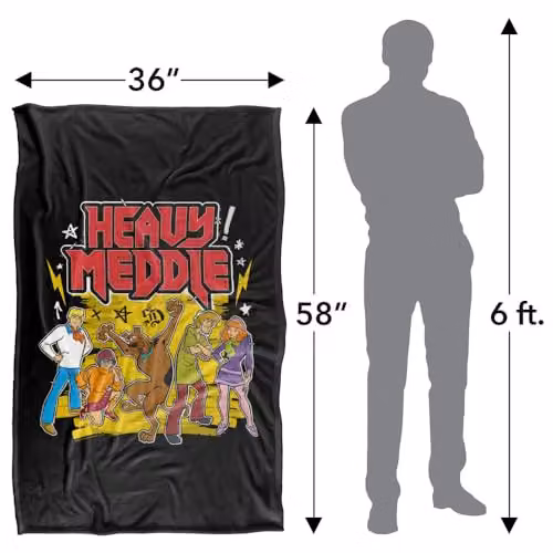 LOGOVISION Scooby Doo Heavy Meddle Super Soft Fleece Throw Blanket, Multicolour, W: 91.44 cm x L: 147 cm – 4