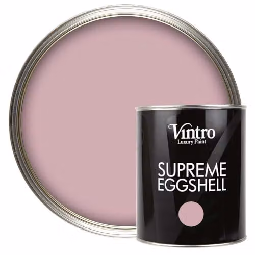 Vintro Satin Furniture Paint in Albert Bridge Dusky Pink, 1 Litre – 1