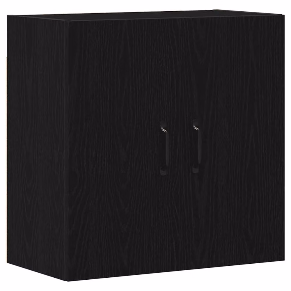 Berkfield Home Black Oak Wall Mounted Cabinet with Hinged Doors, W/D/H: 60 x 31 x 60 cm – 2