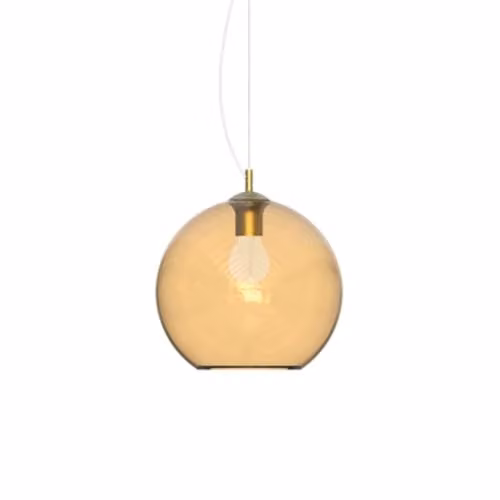 Netlighting Nemo Amber Glass Dome Pendant Ceiling Light