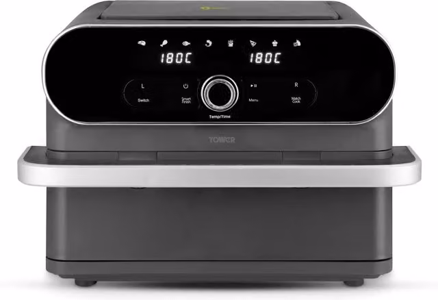 Tower Elite 11L Flexi Draw Dual Zone Air Fryer - Black