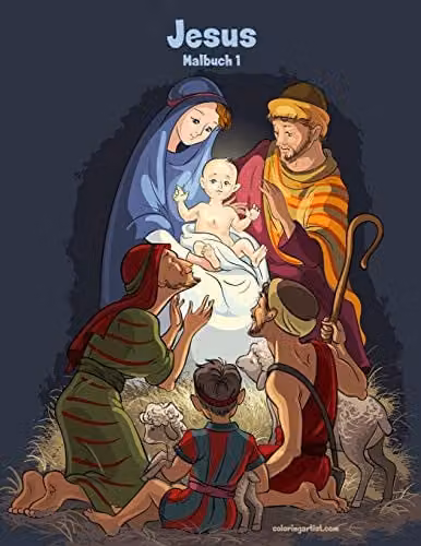 Jesus-Malbuch 1: Volume 1 Colouring Book for Children by Createspace