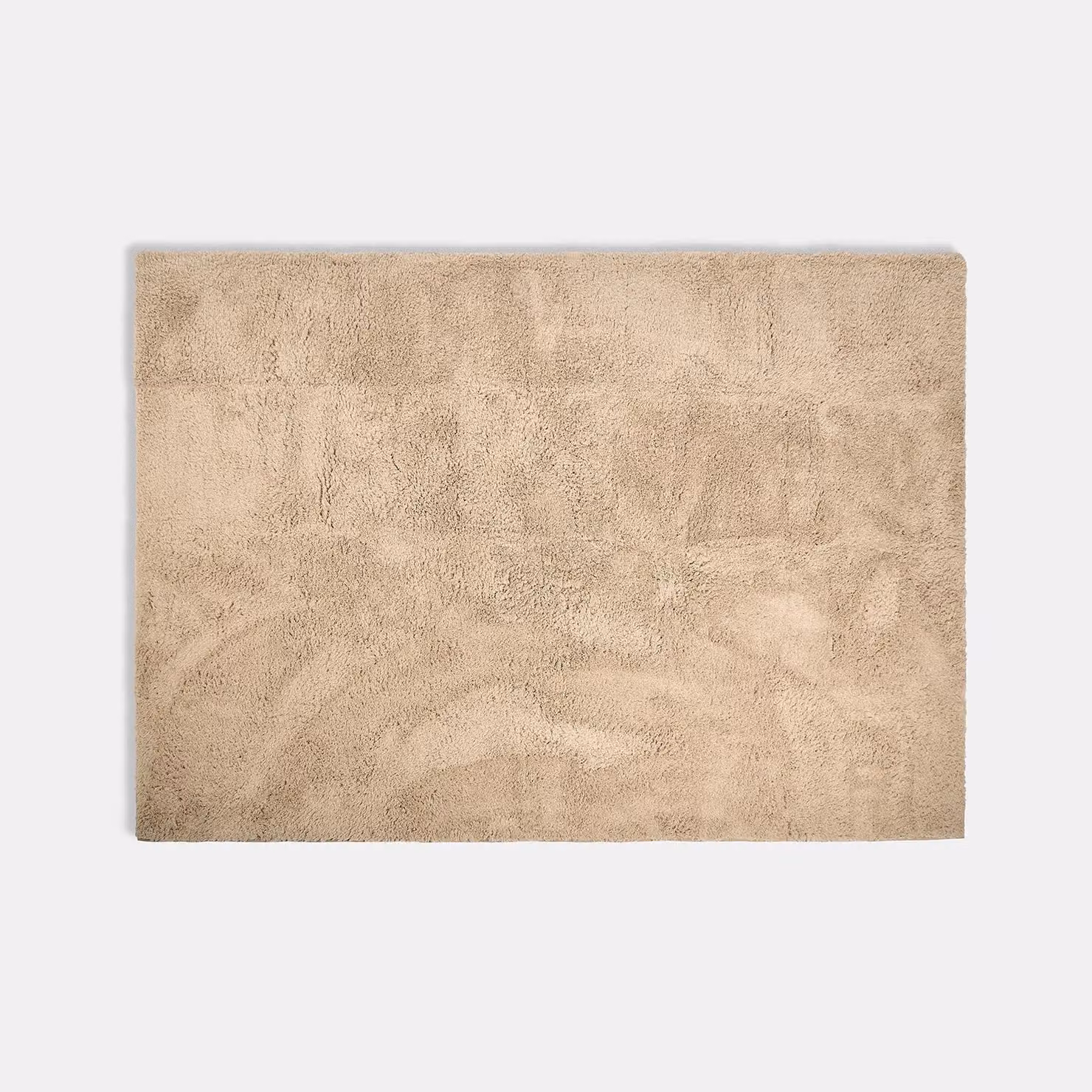 OHS Fluffy Teddy Rug Soft Non-Slip Area Mat in Beige, W: 160 cm, L: 230 cm – 2