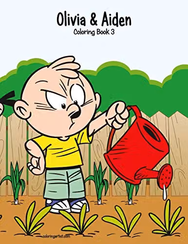 Olivia & Aiden Multicolour Paper Colouring Book 3