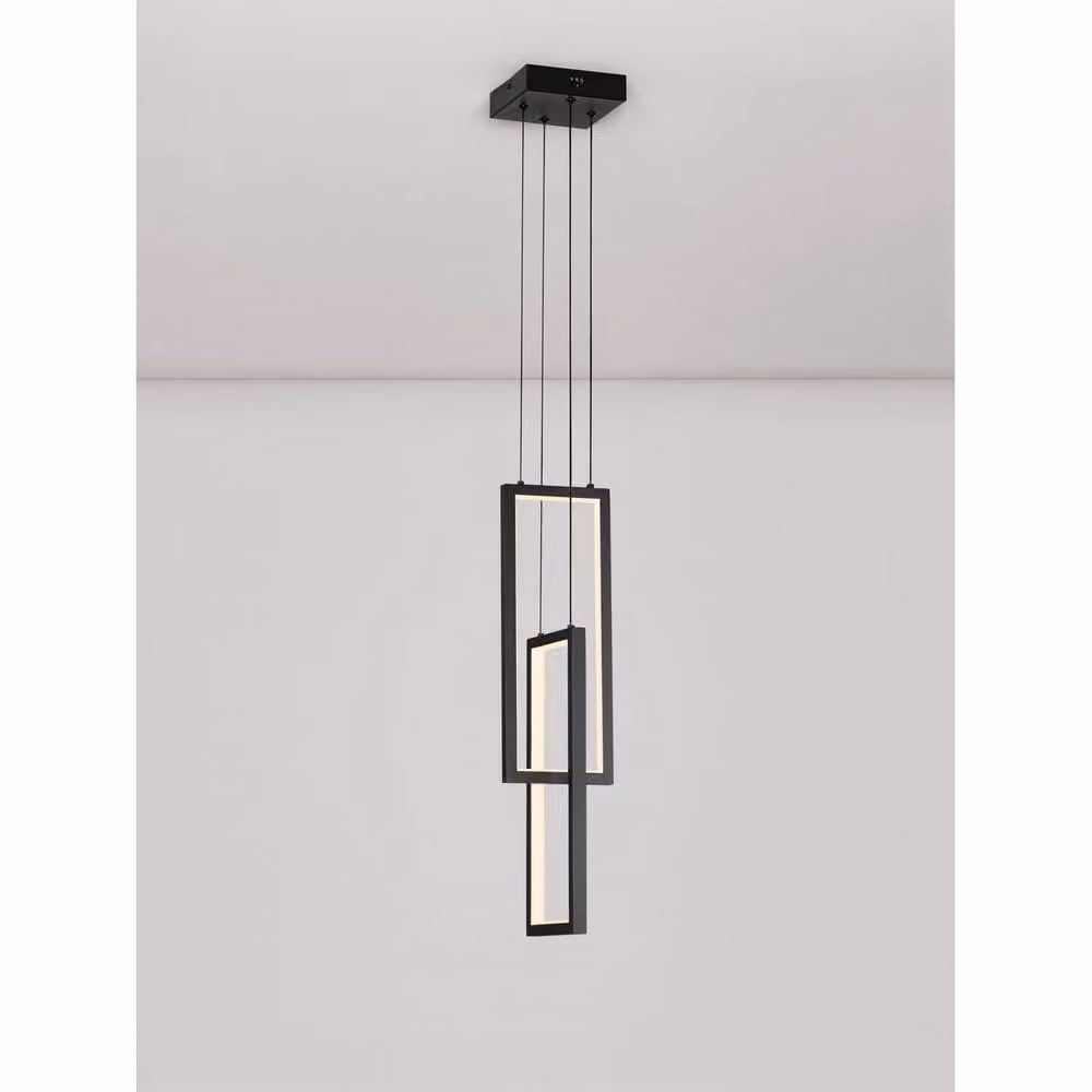 Netlighting Alis Pendant Light in Sandy Black, Dimmable LED, 37W, 925lm, 3200K – 3
