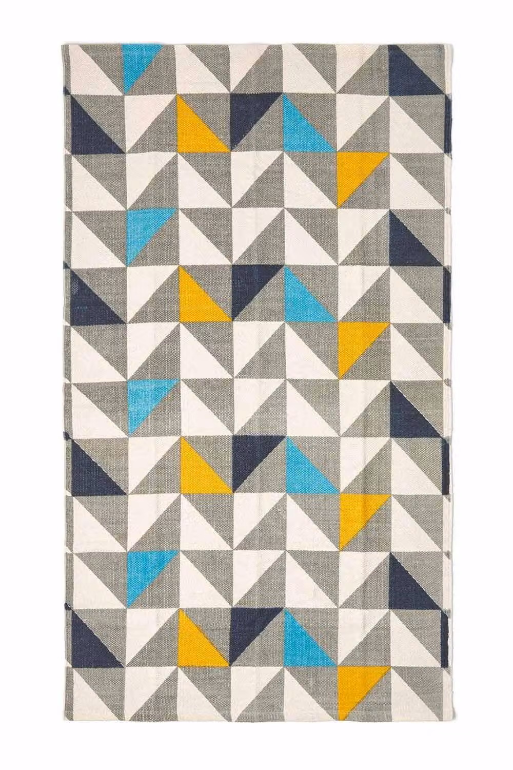 Homescapes Copenhagen Geometric Scandi Woven Cotton Printed Rug, Multicolour, W: 120 cm, L: 170 cm – 2