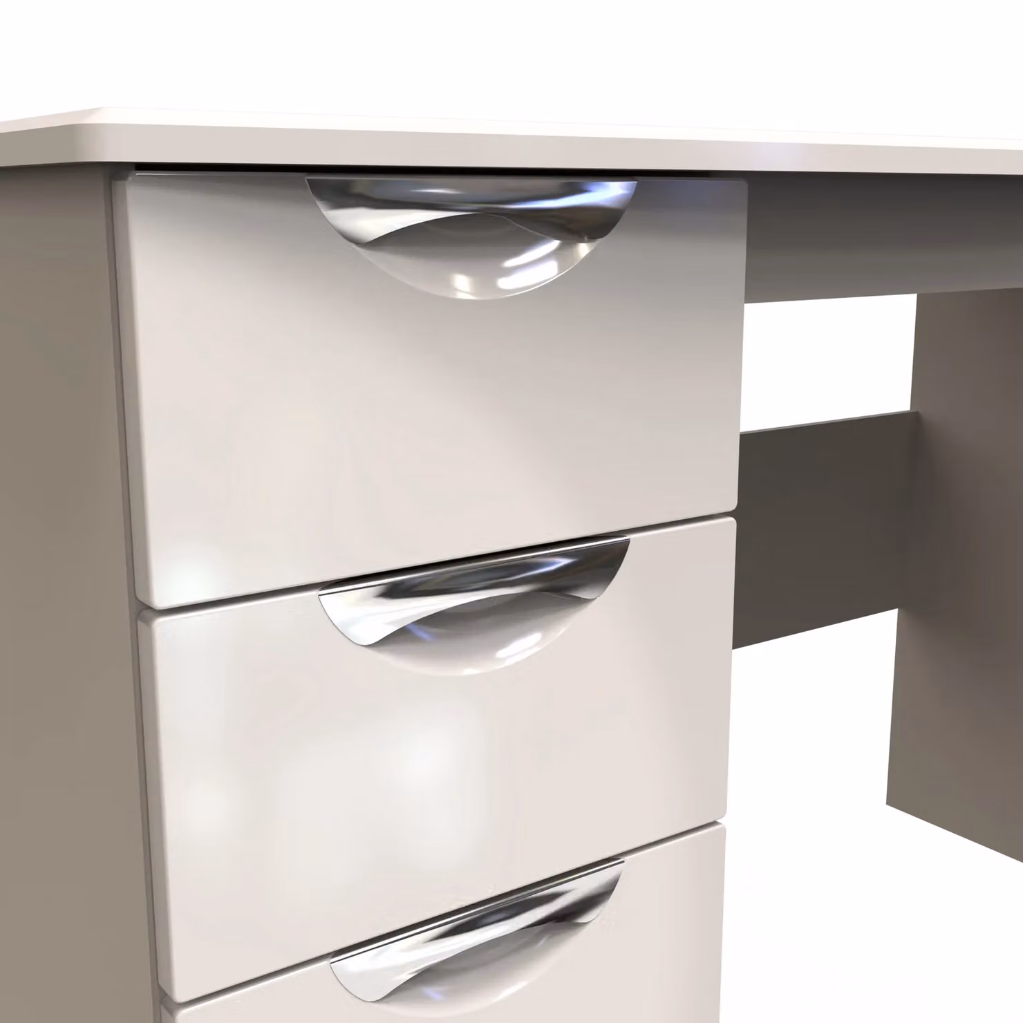 2 U Holborn 3 Drawer Desk in Taupe – 3