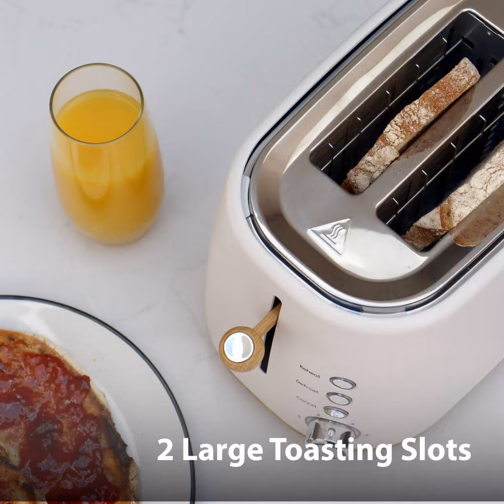 Statesman Scandi Kettle and Toaster Set in Beige and White – 5