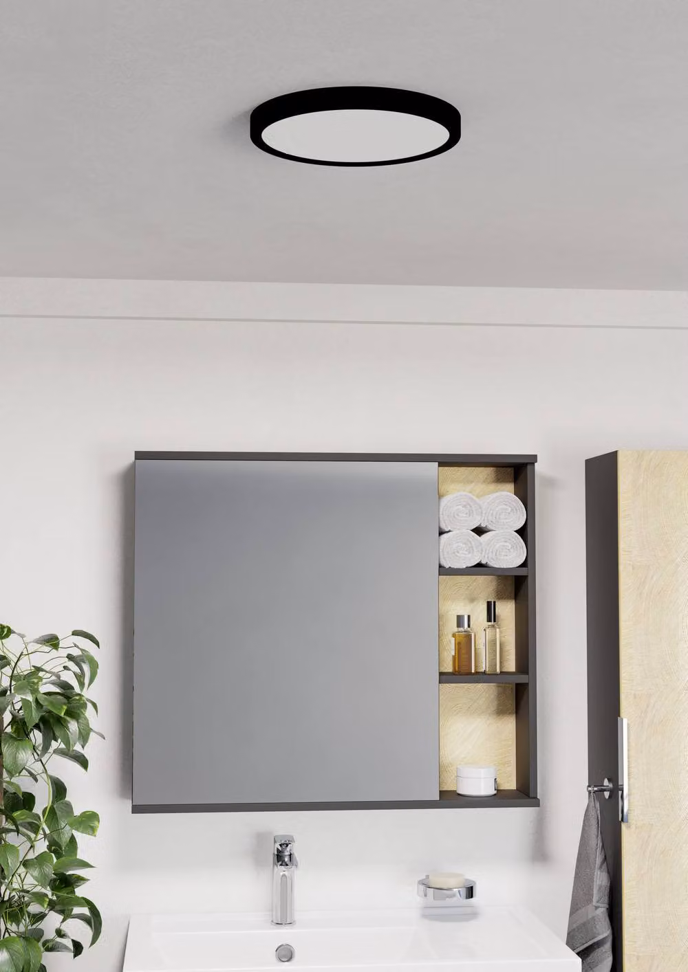 Eglo Fueva 6 Black LED Ceiling Light, Diameter: 27 cm – 2