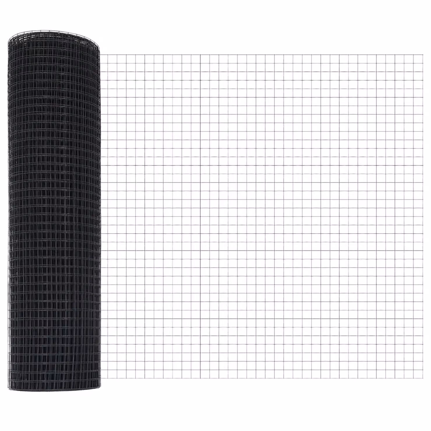 Berkfield Home Grey PVC-Coated Steel Single-Bar Welded Wire Fence – 3