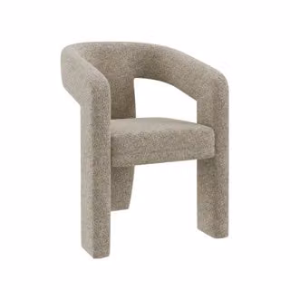 Dome Deco APEX Beige Fabric Tub Armchair