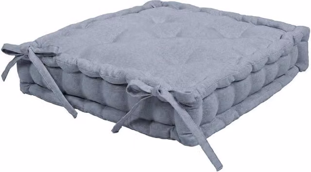 Harbour Housewares Modern Square Seat Pad in Grey with Removable Cover, W/D/H: 40 x 40 x 40 cm – 2