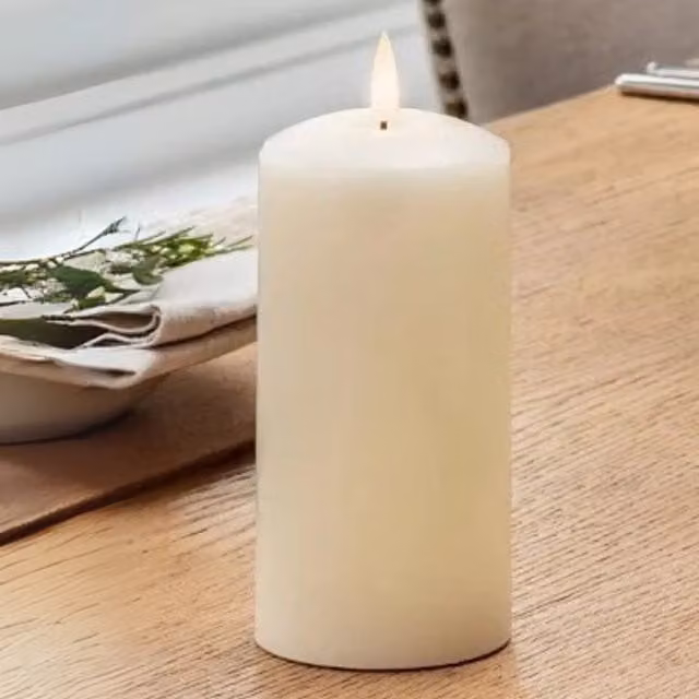 Marco Paul Vanilla Scented Pillar Candles in White