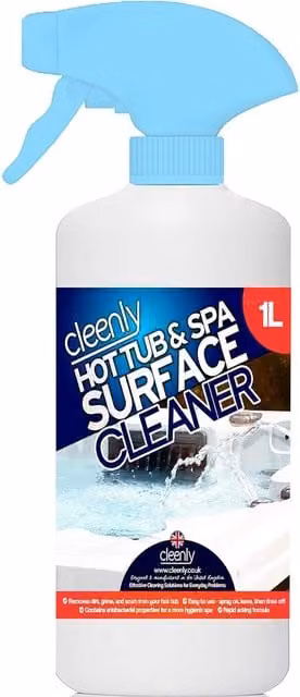 Cleenly Hot Tub and Spa Waterline Surface Cleaner, 1kg