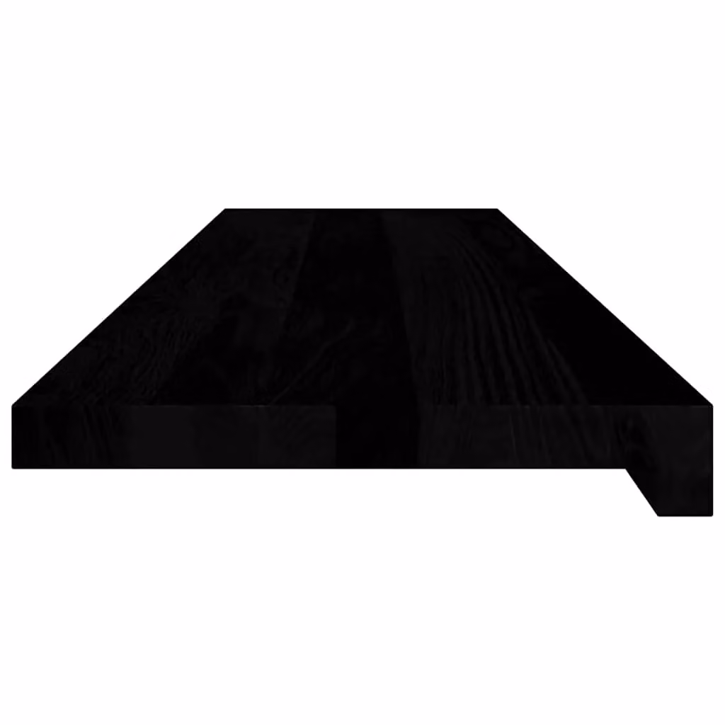 Berkfield Home Solid Oak Wood Window Sills, 2 Pieces, Dark Brown, W: 100 cm, D: 30 cm, H: 2 cm – 5