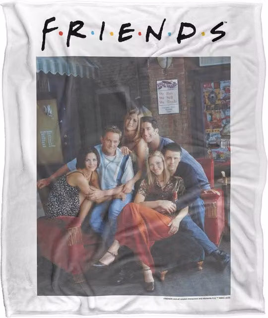 Warner Bros. Friends Characters 2 Silky Touch Super Soft Fleece Throw Blanket, Multicolour, W: 91.44 cm x L: 147 cm – 4
