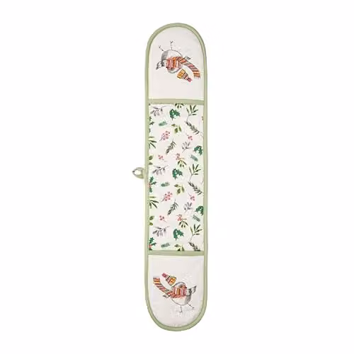 Mikasa TipperleyHill Robin Print Cotton Double Oven Glove in White and Red – 1