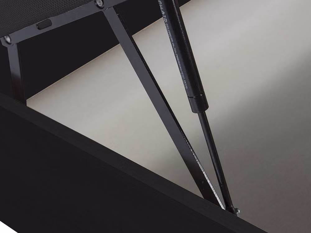 YSMÉE HESTIA Ottoman Storage Bed Base in Matt Black, W/D/H: 160 x 200 x 30 cm – 5