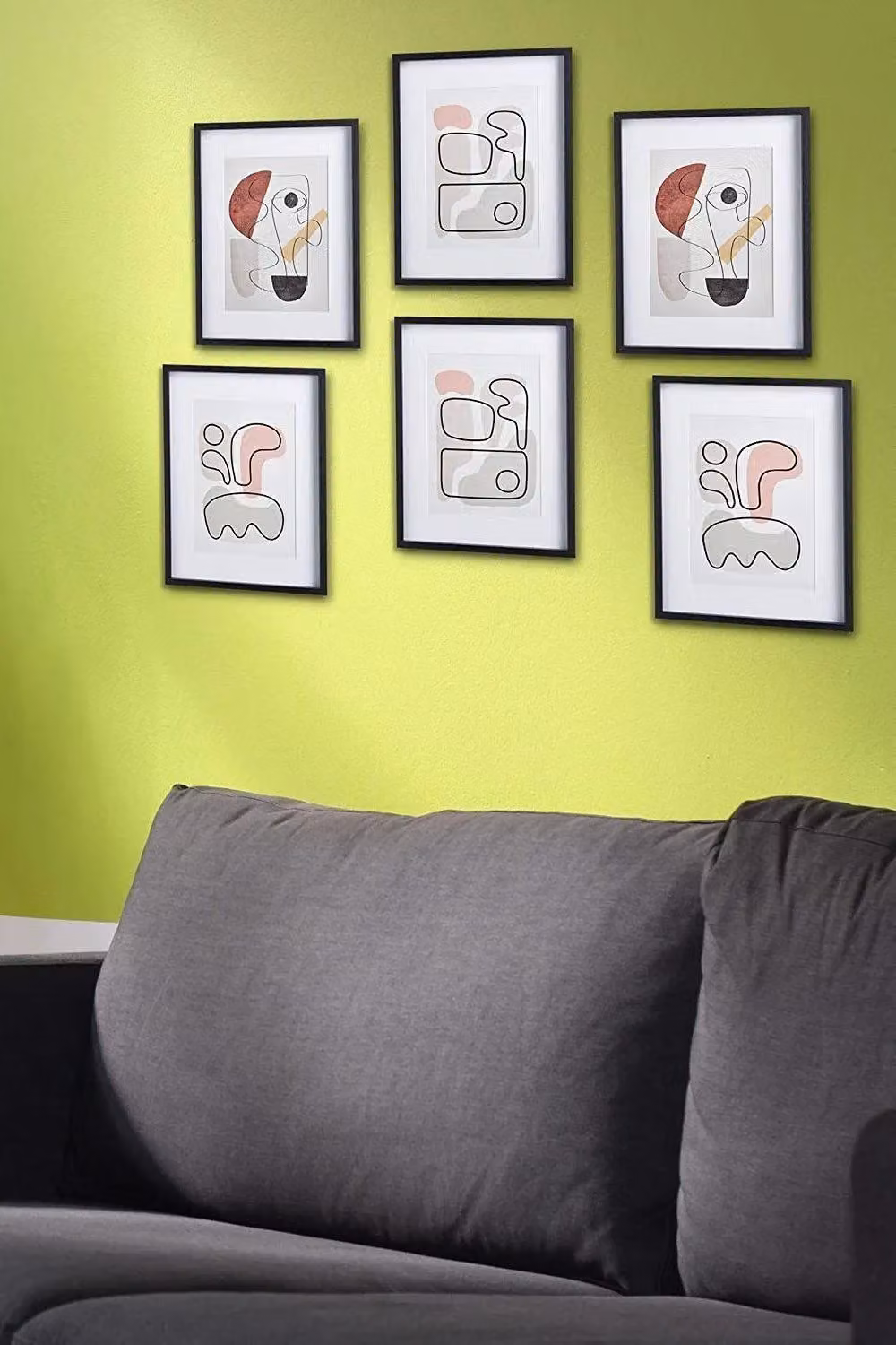 Nielsen Design 6-Piece Rowley Wooden Gallery Picture Frame Set in Black with White Mount, W/H: 30 x 40 cm – 3