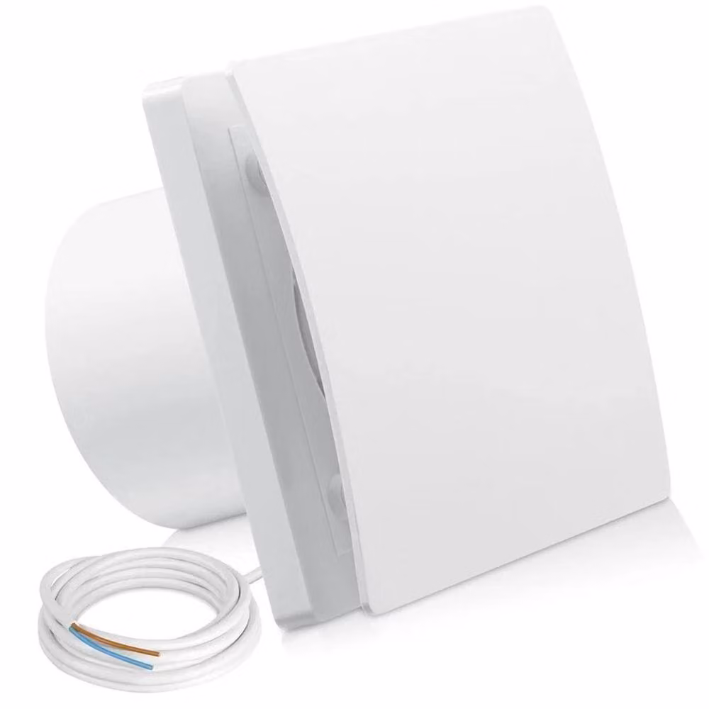 FLAVORA Silent Bathroom Extractor Fan in White – 1