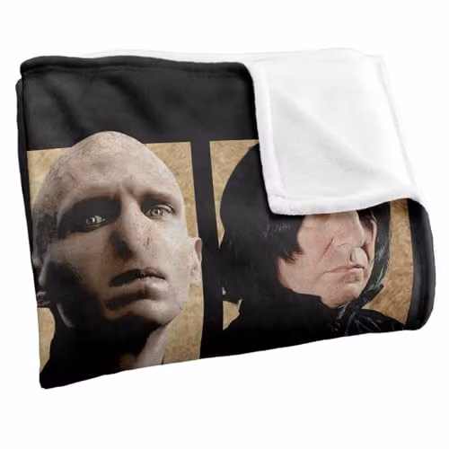 LOGOVISION Harry Potter Heroes and Villains Squares Super Soft Silky Touch Fleece Throw Blanket, Multicolour, W: 127 cm x D: 152.4 cm – 2
