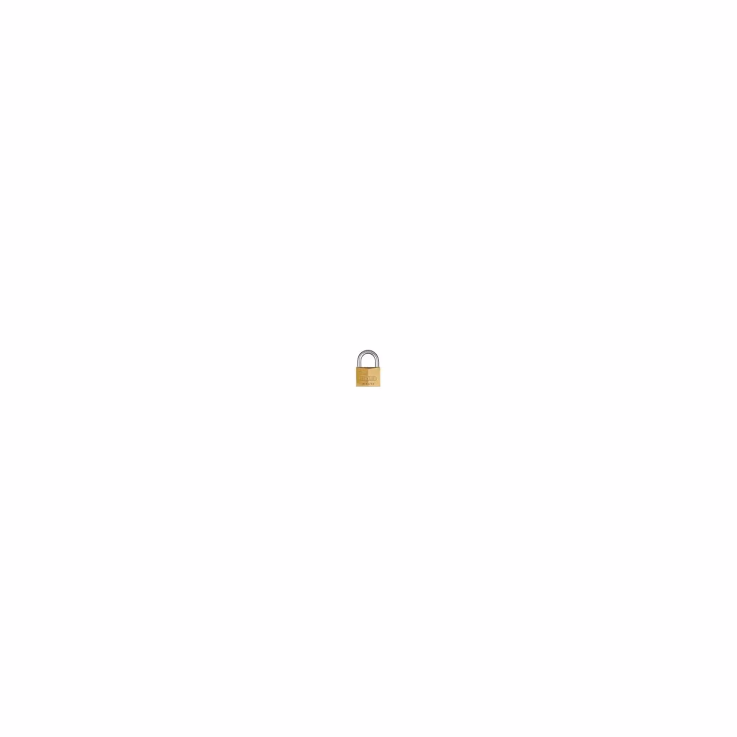 ABUS 65/45mm Brass Padlock Keyed Alike 6455 in Yellow/Gold – 2
