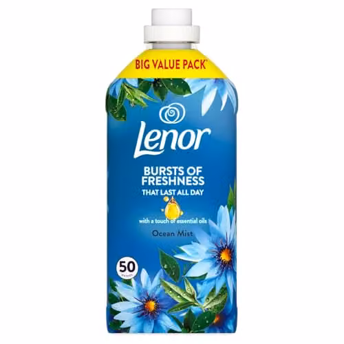 Lenor Fabric Conditioner Wellbeing Collection Ocean Mist Blue 1.71 l – 2