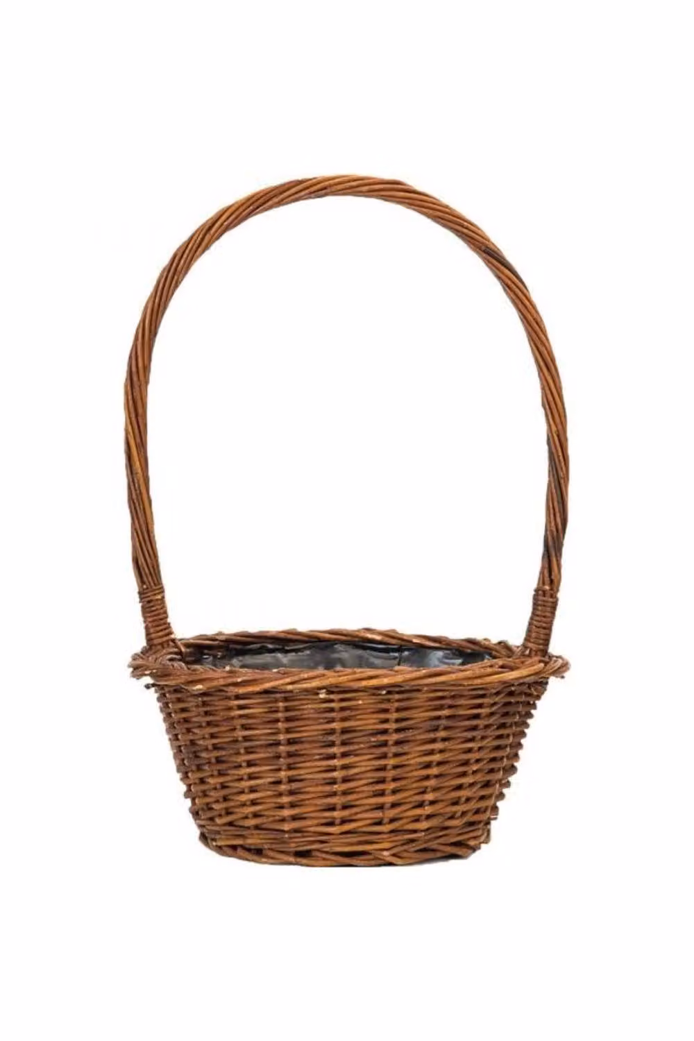 KDMD Natura Round Open Weave Basket, 2 Pack, Brown, Diameter: 21 cm – 2