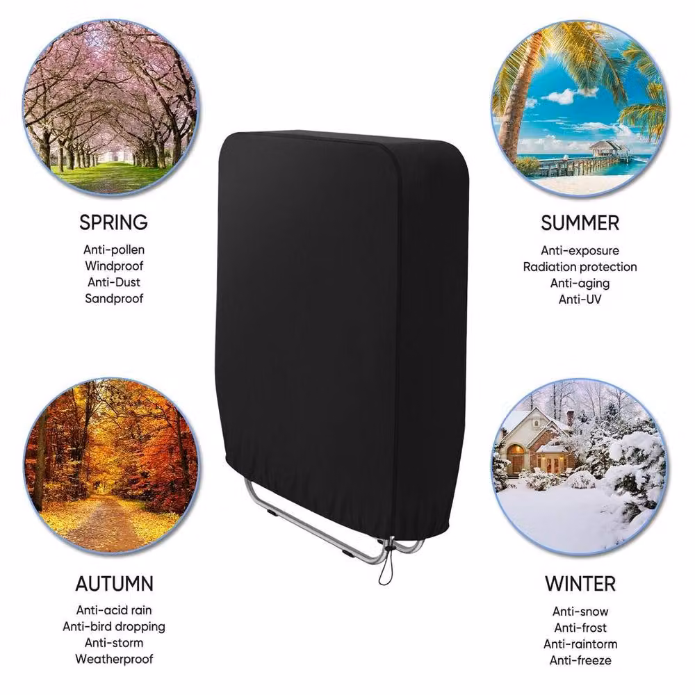 EONLION Waterproof 3 Seater Swing Chair Cover in Black, Size: 100 cm – 3