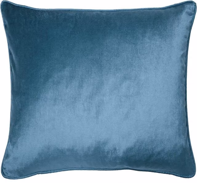 Laura Ashley Nigella Square Filled Cushion in Dark Seaspray Blue, W x D: 50 x 50 cm