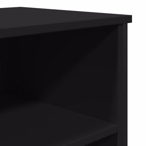 vidaXL Modern Black Sideboard in Matt MDF and Metal, W/D/H: 91 x 35.5 x 74.5 cm – 6