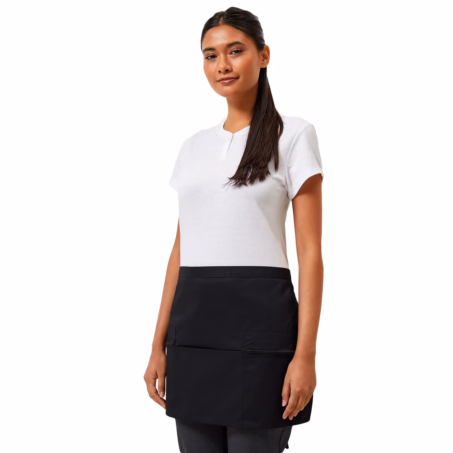 Premier Pocket Waist Apron in Black W/D/H: 33.0 x 60.0 x 33.0 cm – 2